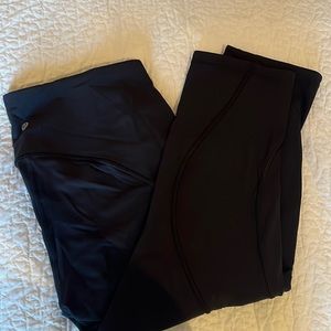 Lululemon Black pocket align crop